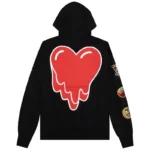 Black Emotionally Unavailable Patches Hoodie