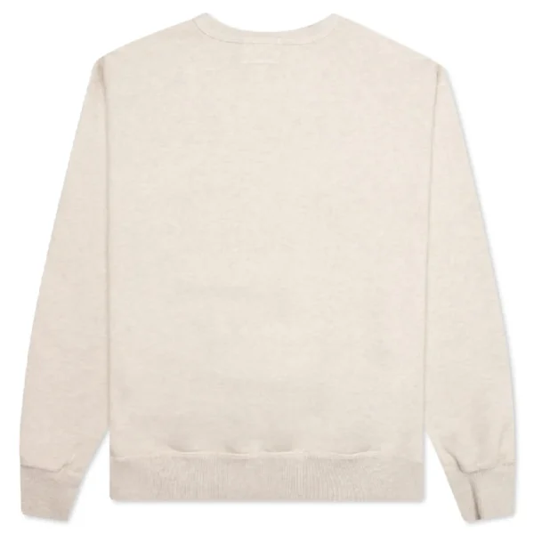 Beige Emotionally Unavailable Flower Crewneck Back