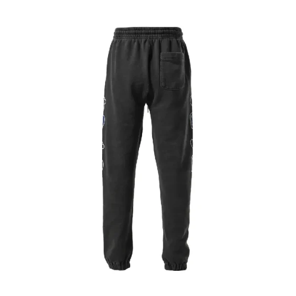 Black EU × Coin Parking Delivery Logo Sweat Pants Back