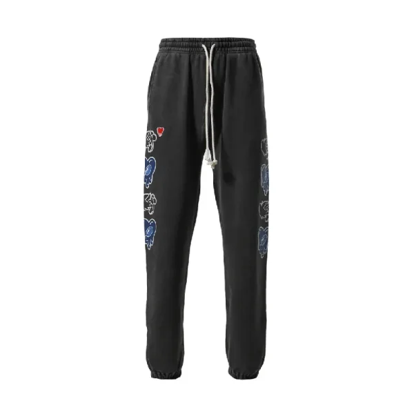 Black EU × Coin Parking Delivery Logo Sweat Pants