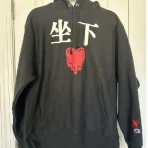 Black Emotional Unavailable x Champion Heart Hoodie