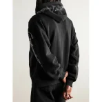 Black Emotionally Unavailable Crystal-Embellished Cotton-Jersey Hoodie - Image 4