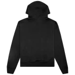 Black Emotionally Unavailable Heart Logo Hoodie Back