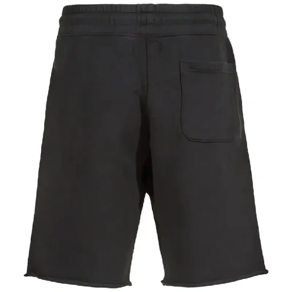 Black Emotionally Unavailable Rhinestone Sweatshorts Back