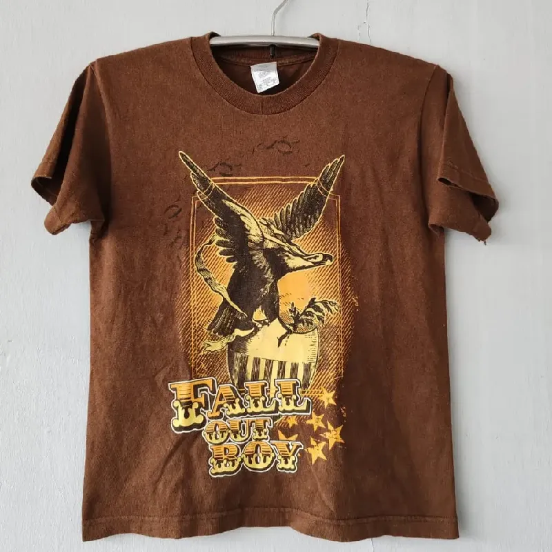 Brown Emotionally Unavailable x Rock Band Fall Out Boy Tee - EU Brown Emotionally Unavailable x Rock Band Fall Out Boy Tee