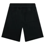 Charcoal Emotionally Unavailable Flower Sweatshorts back