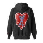 Vintage Black EU × Coin Parking Delivery Logo Hoodie Back