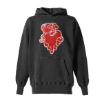 Vintage Black EU × Coin Parking Delivery Logo Hoodie