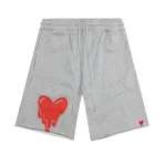 Heather Grey Emotionally Unavailable Heart Logo Sweatshort