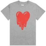 Heather Grey Emotionally Unavailable Heart Logo Tee