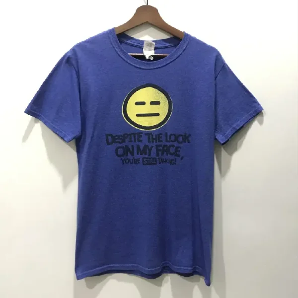 Navy Blue EU x Fruit of the Loom Silent Face T-shirt