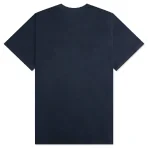 Navy Emotionally Unavailable Heart Logo Tee Back