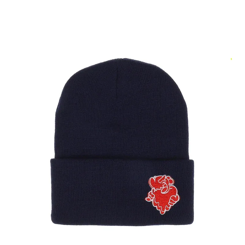 Navy Emotionally Unavailable × Coin Parking Delivery Beenie Cap - EU Navy Emotionally Unavailable × Coin Parking Delivery Beenie Cap