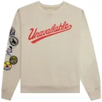Oatmeal Emotionally Unavailable Patches Crewneck