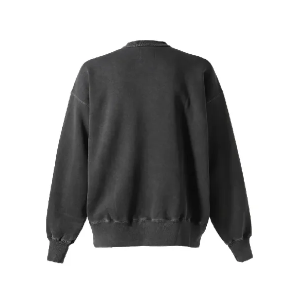 Vintage Black Emotionally Unavailable Heart Cartoon Logo Crew back