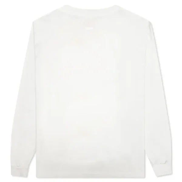 White Emotionally Unavailable Friday L_S Tee Back