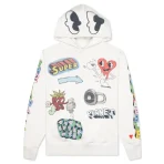 White Emotionally Unavailable Graffiti Hoodie