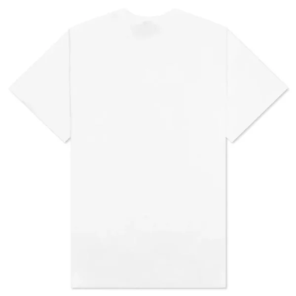 White Emotionally Unavailable Heart Logo Tee