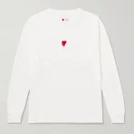 White Emotionally Unavailable Logo-Embroidered Printed T-Shirt