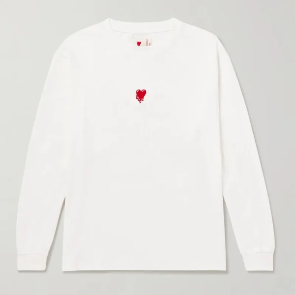 White Emotionally Unavailable Logo-Embroidered Printed T-Shirt
