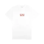 White Emotionally Unavailable Logo Type Tee