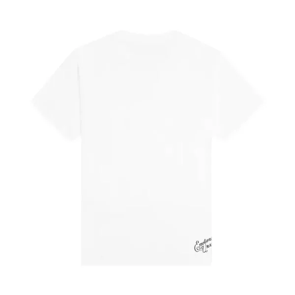 White Emotionally Unavailable Tom Wesselmann Smoking Lips Tee Back