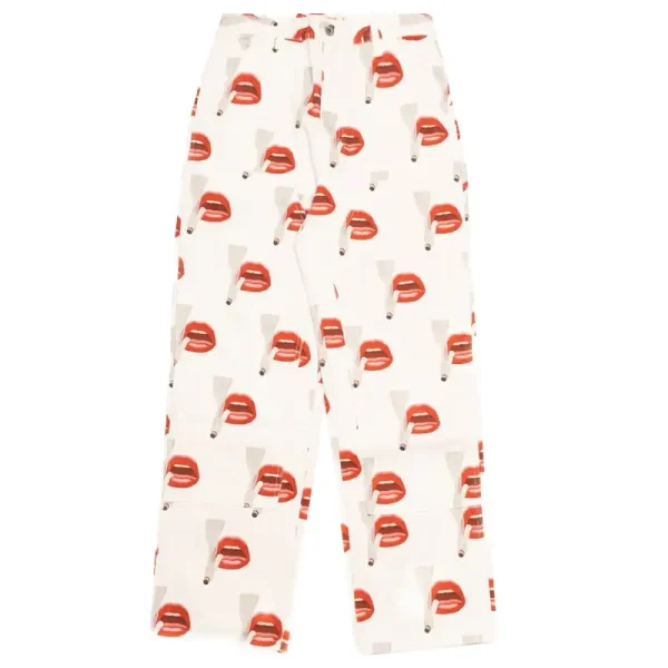 White Emotionally Unavailable Tom Wesselmann Work Pant