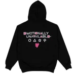 Black Emotionally Unavailable x Squid Games Dalgona Hoodie Back