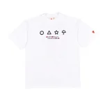 White Emotionally Unavailable x Squid Games Heart Logo Tee