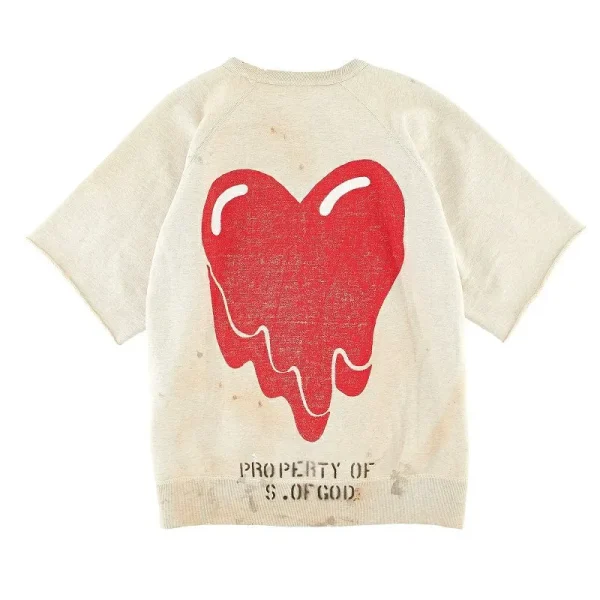 Beige Saint Mxxxxxx x Emotionally Unavailable EU T-shirt Back