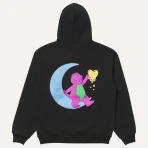 Black Emotionally Unavailable x Barney Hoodie Back