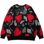 Black Emotionally Unavailable Heart Camo Knit Back