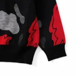Black Emotionally Unavailable Heart Camo Knit Sleeve