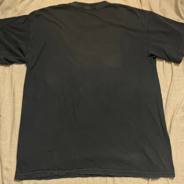 Black Emotionally Unavailable Lip and Tongue Tee Back