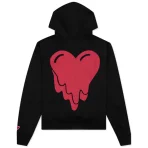 Black Emotionally Unavailable Logo Type Hoodie Back