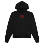 Black Emotionally Unavailable Logo Type Hoodie