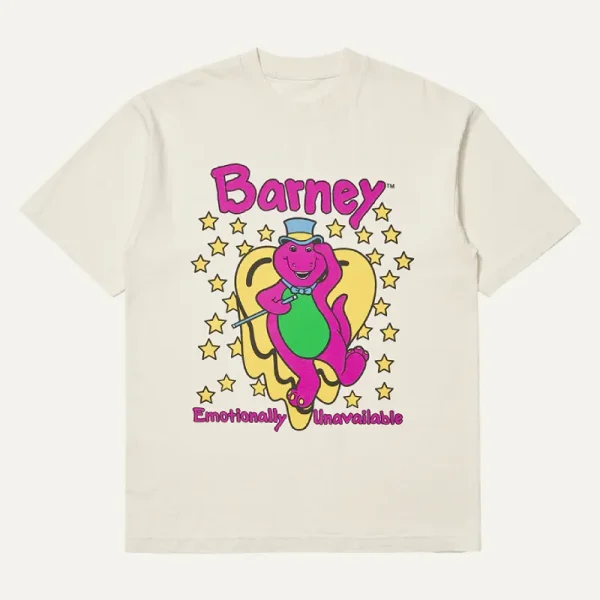 Cream Emotionally Unavailable x Barney Top Hat Tee