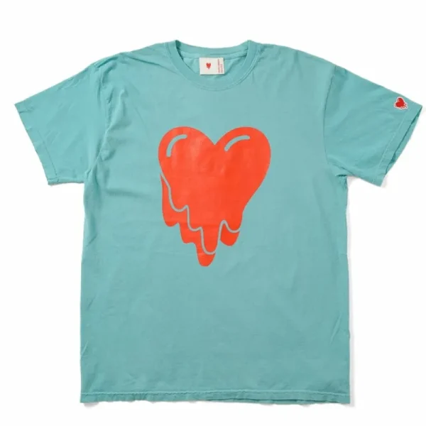 Light Blue Emotionally Unavailable Heart Logo T-shirt