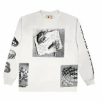 White Emotionally Unavailable Long Sleeve Hand Tee