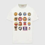 White Emotionally Unavailable Patches T-shirt