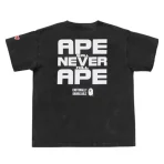 Black Bape x Emotionally Unavailable Ape Head Tee Back