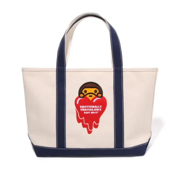 Navy Bape x Emotionally Unavailable Baby Milo Tote Bag