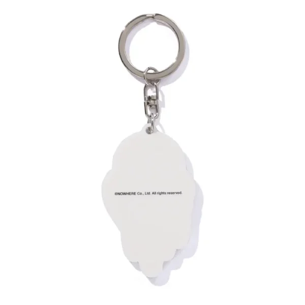 Red Bape x Emotionally Unavailable Baby Milo Rubber Keychain Back