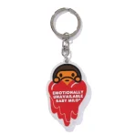 Red Bape x Emotionally Unavailable Baby Milo Rubber Keychain