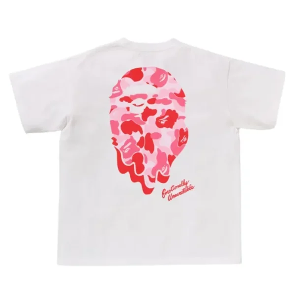 White Bape x Emotionally Unavailable ABC Camo Tee Back