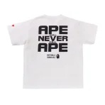 White Bape x Emotionally Unavailable Ape Head Tee Back