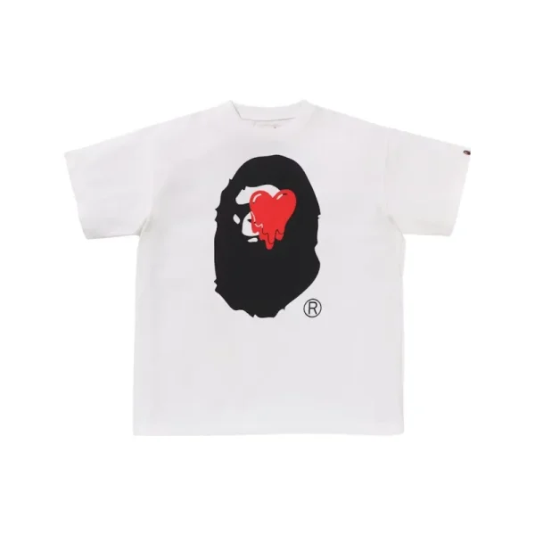 White Bape x Emotionally Unavailable Ape Head Tee